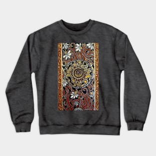 Hand Painted Celestial Cigar Box by Julie Ann Stricklin Crewneck Sweatshirt